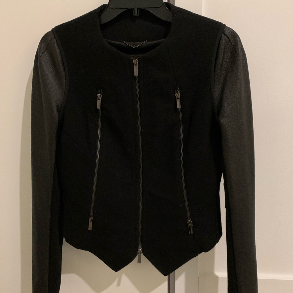 BCBGMaxAzria Black Leather Jacket